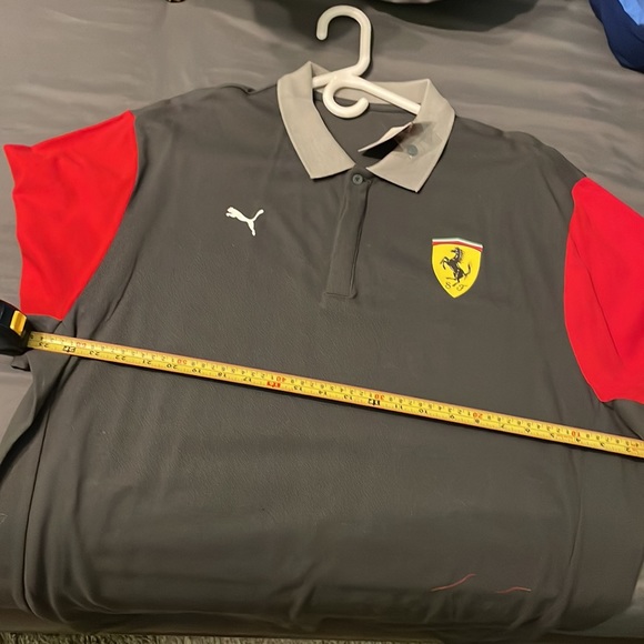 Mens Limited FERRARI Puma two tone polo shirt - short sleeve - Picture 5 of 5